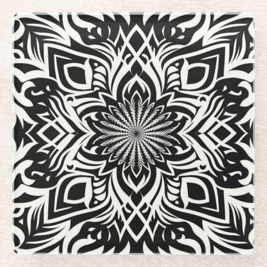 B&W Harmony Glazen Onderzetter (Voorkant)