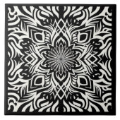 B&W Harmony (met grens) Tegeltje (Voorkant)