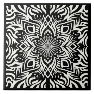 B&W Harmony (met grens) Tegeltje