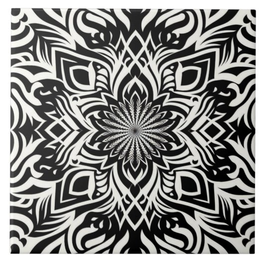 B&W Harmony (zonder grens) Tegeltje (Voorkant)