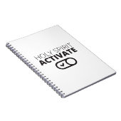 B/W Heilige Geest activeert Pictogram Evangelie Gr Notitieboek (Rechterzijde)