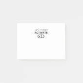 B/W Heilige Geest activeert Pictogram Evangelie Gr Post-it® Notes (Voorkant)