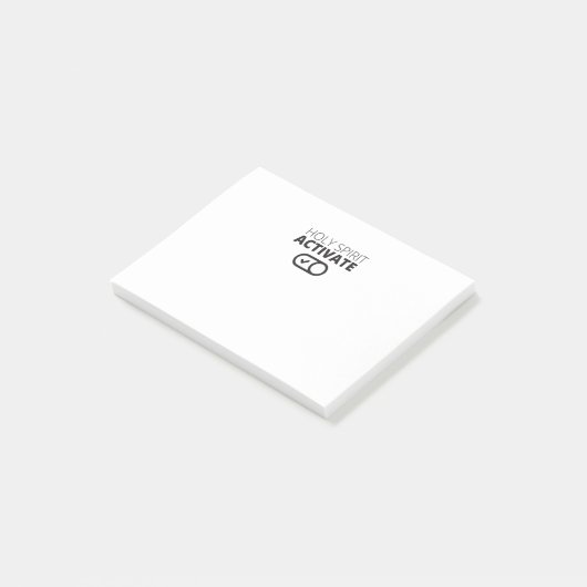 B/W Heilige Geest activeert Pictogram Evangelie Gr Post-it® Notes (Schuin)