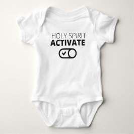 B/W Heilige Geest activeert Pictogram Evangelie Gr Romper