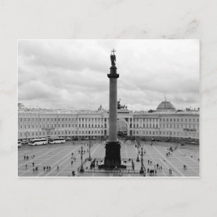 B&W het Vierkant van het paleis Briefkaart