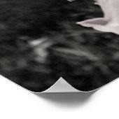 B&W Hibiscus Flower Poster (Hoek)