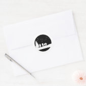 B&W Hiking Adventure Sticker (Envelop)