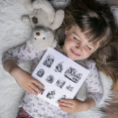 B&W illustraties Alice's Adventures in Wonderland Sticker