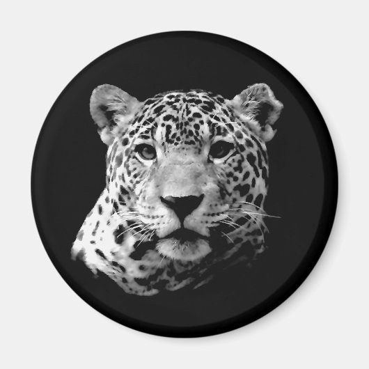 B&W Jaguar Magneet (Voorkant)