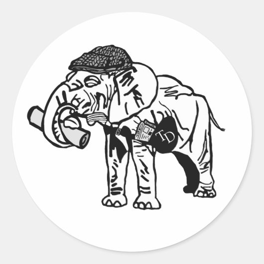 B&W Jumbo Sticker (20 COUNT!) (Voorkant)