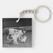 B&W - Katten Sleutelhanger (Achterkant)