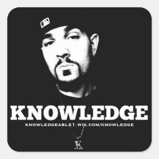 B&W Knowledge Sticker