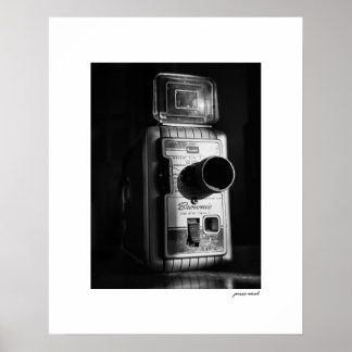B&W Kodak Brownie 8mm film poster afdruk