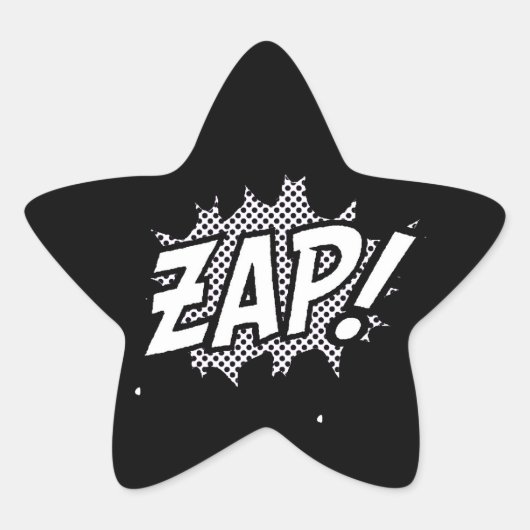 B&W-kracht Ster Sticker (Voorkant)