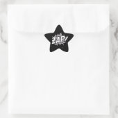 B&W-kracht Ster Sticker (Tas)