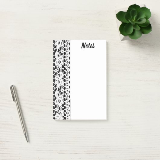B&W Lace Post-it Post-it® Notes (Kantoor)