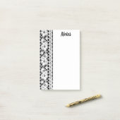 B&W Lace Post-it Post-it® Notes (Op bureau)