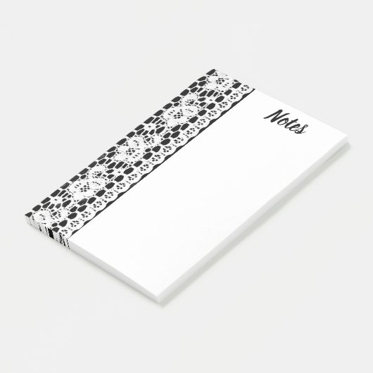 B&W Lace Post-it Post-it® Notes (Schuin)