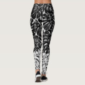 B&W Leafy-Leggings Leggings (Achterkant)