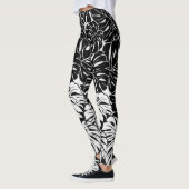 B&W Leafy-Leggings Leggings (Links)