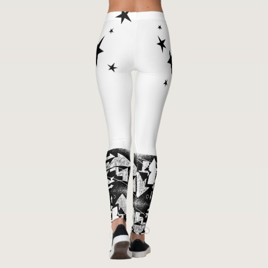B&W-Leggings Leggings (Achterkant)