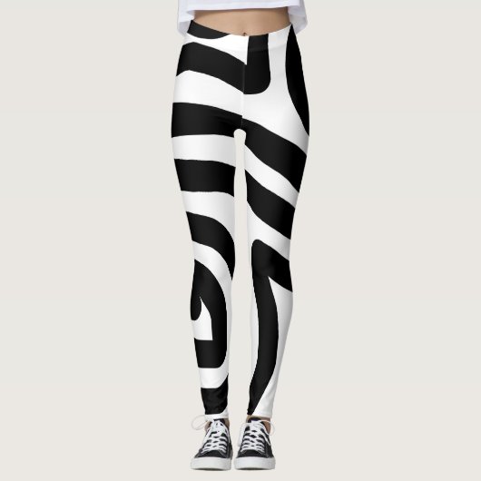 B&W-Leggings Leggings (Voorkant)