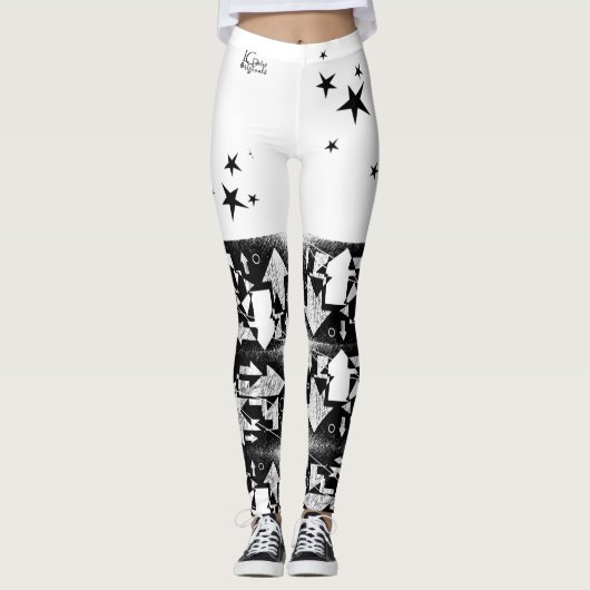 B&W-Leggings Leggings (Voorkant)