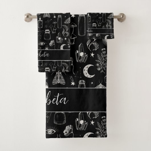 B / W Magic Bugs en dingen Bad Handdoek (Insitu)