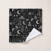 B / W Magic Bugs en dingen Bad Handdoek (Wasdoekje)