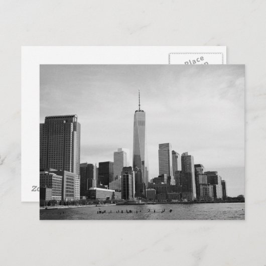 B&W Manhattan Briefkaart (Voorkant / Achterkant)