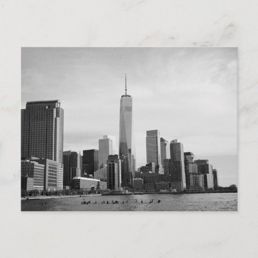 B&W Manhattan Briefkaart (Voorkant)