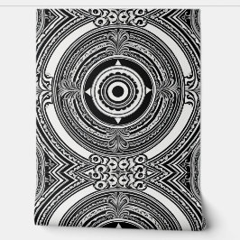 B&W Medallion Motief Behang