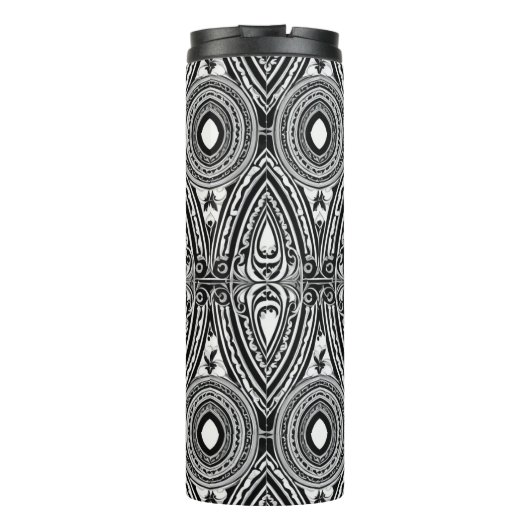 B&W Medallion Motief Thermosbeker (Achterkant)