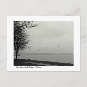 B&w-meer Balaton Briefkaart