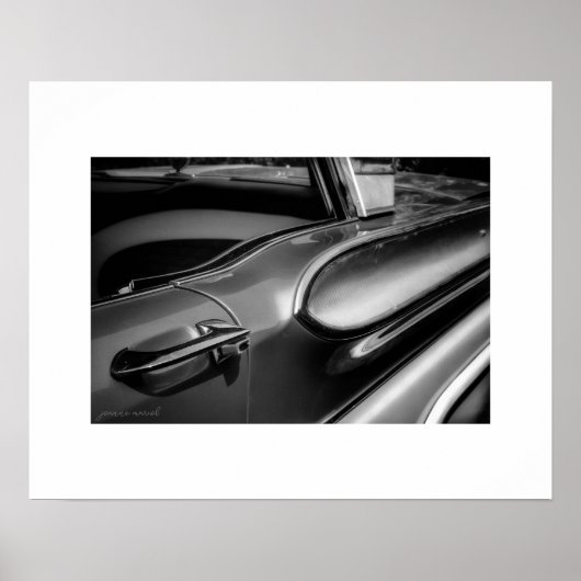 B&W Mercury Turnpike Cruiser Poster Print (Voorkant)
