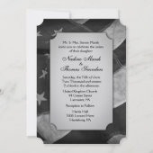 B&W Militaire Patriottische Vlag met Foto Kaart (Achterkant)