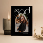 B & W Minimalistisch Modern 5 Arch Photo Afstudere Kaart