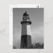 B&W - Montauk Lighthouse - Post Card 2 Briefkaart (Voorkant / Achterkant)