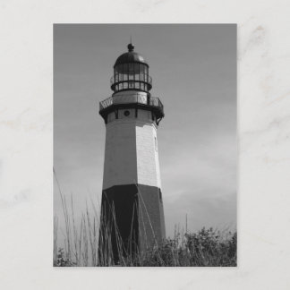B&W - Montauk Lighthouse - Post Card 2 Briefkaart