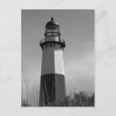 B&W - Montauk Lighthouse - Post Card 2 Briefkaart (Voorkant)