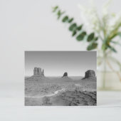 B&W Monument Valley 3 Briefkaart (Staand voorkant)