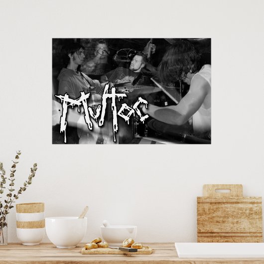 B&W Multoc-Poster Poster (Keuken)
