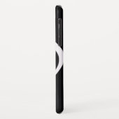 b/w muzieknotitie aanpasbaar Case-Mate iPhone case (Achterkant/links)