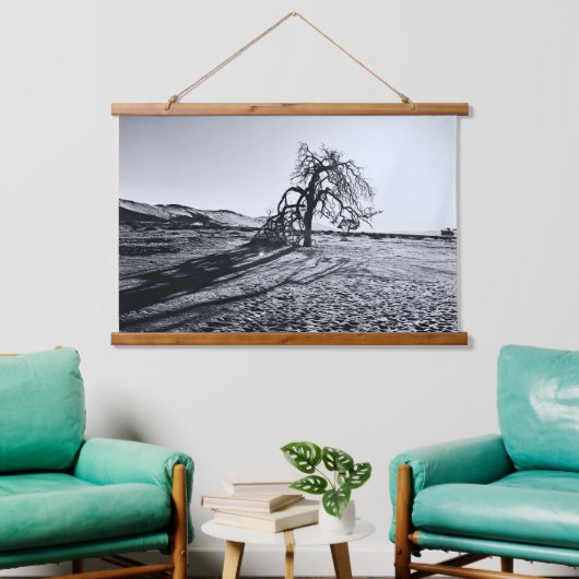 B+W Namib Desert Tree Hangend Wandkleed (Woonkamer)