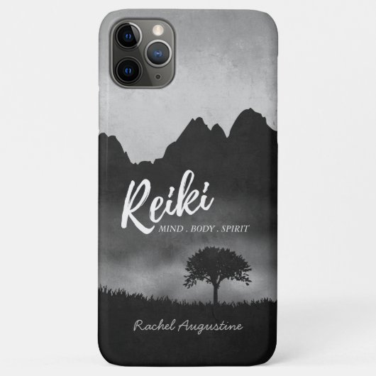 B&W Natural Reiki Master Yoga Mediation instructeu Case-Mate iPhone Case (Achterkant)