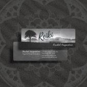 B&W Natural Reiki Master Yoga Mediation instructeu Mini Visitekaartje