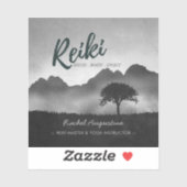 B&W Natural Reiki Master Yoga Mediation instructeu Sticker (Vel)