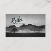 B&W Natural Reiki Master Yoga Mediation instructeu Visitekaartje (Voorkant)