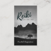 B&W Natural Reiki Master Yoga Mediation instructeu Visitekaartje (Voorkant)