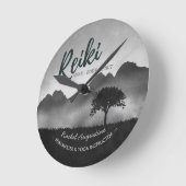 B&W Natuurlijke Reiki Master Yoga Meditatie instru Ronde Klok (Hoek)